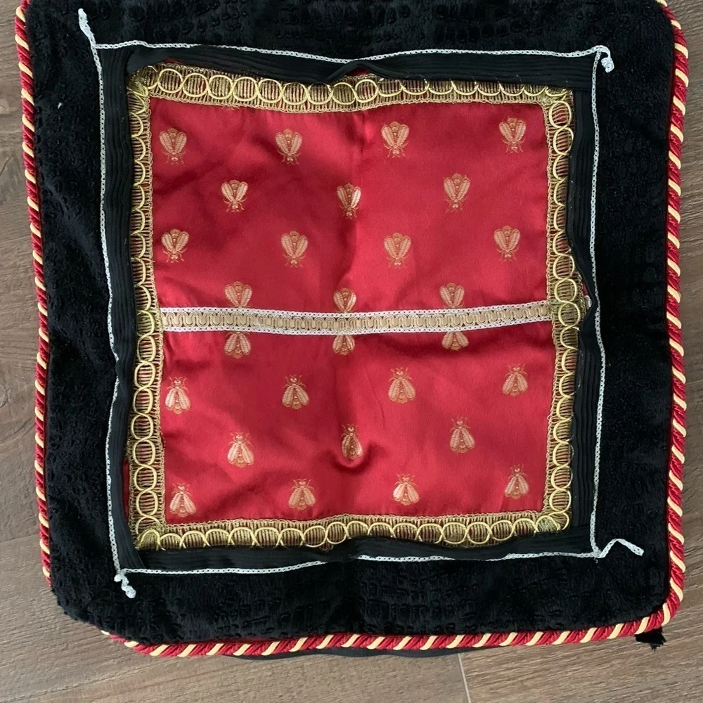 Red and Black Decorative Pillow